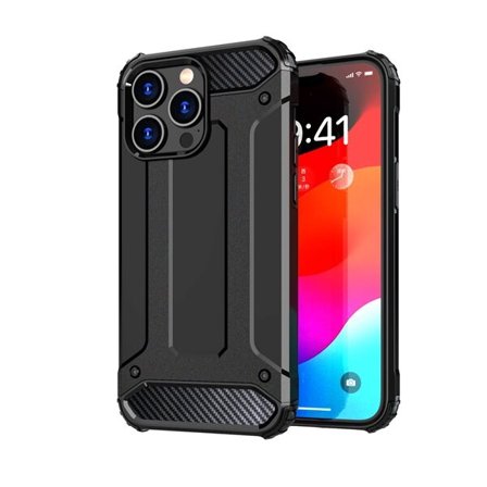 iPhone 15 Pro Hybrid Armor-etui - svart