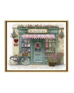 Kirjontapakkaus Taulu Pieni lahjapuoti