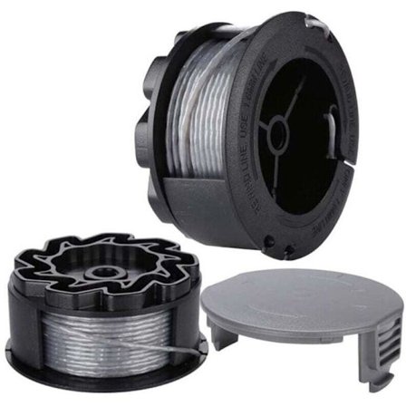 2-pack UniversalGrassCut Trimmertråd för BOSCH 18-26 18-260, Kompatibel med F016800570, Inkluderar Skydd