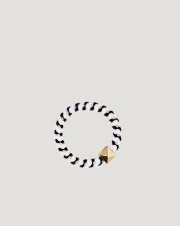 Dark Department Fluffy Fat Hair Tie W/Gold Blauw Accessoarer Meisjes - Kids Brand Store
