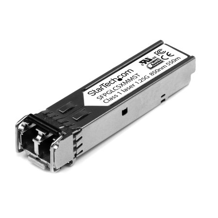StarTech Cisco GLC-SX-MM Compatible SFP Module, 1000BASE-SX, 1GbE Multimode Fiber MMF Optic Transceiver, 1GE Gigabit Ethernet SFP, LC 550m, 850nm DDM,