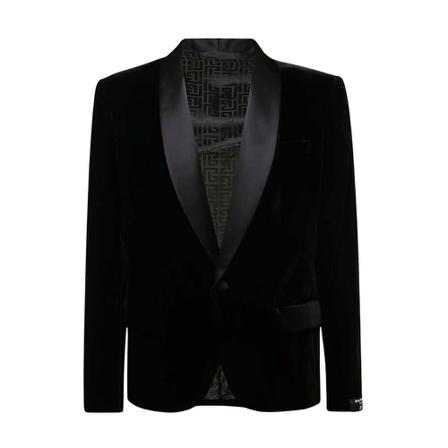 Balmain Blazer Sort, Herre Jakkesæt Blazer