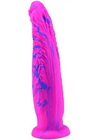 Dildo Koal Pink-Blue 28 cm Dragon dildo - Blushme.se