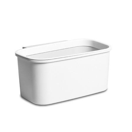 Holdbar Let Stabelbar Hvid Rektangulær Husholdningsopbevaringsboks i Plast med Lukbart Låg Multifunktionel til Skab Soveværelse Badeværelse 