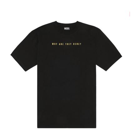 Diesel, T-Shirts Zwart, Heren, Maat:L