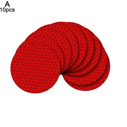 10/30 Selvklebende Reflekterende Klistremerker Sikkerhetsadvarsel Vanntette 5cm Runde