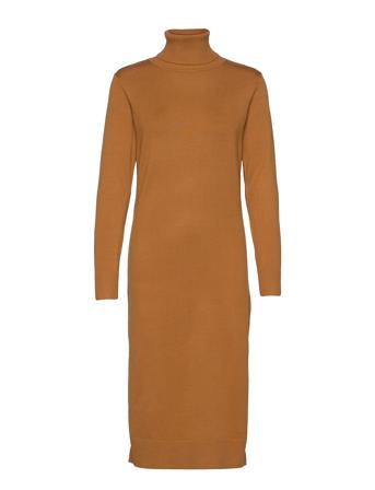 Milasz Roll Neck Long Dress Brown Saint Tropez