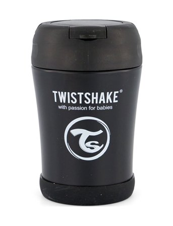Twistshake Twistshake Insulated Food Container 350Ml Black - Black - ONE SIZE
