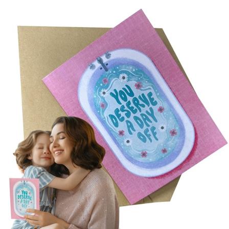 Morsom morsdagskort Gratulerer med dagen Spøk Kort for mamma Bursdag Uendelig sang Gratulasjonskort Glitter Talking Morsdag Musikk Gratulasjonskort 