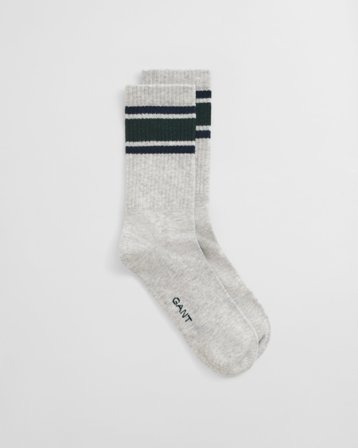 GANT Teenager Collegiate Socken mit Streifen (40-42) Hellgrau