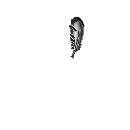 John Henric Lapel Pin Feather Kostymtillbehör Herr Silver ONESIZE