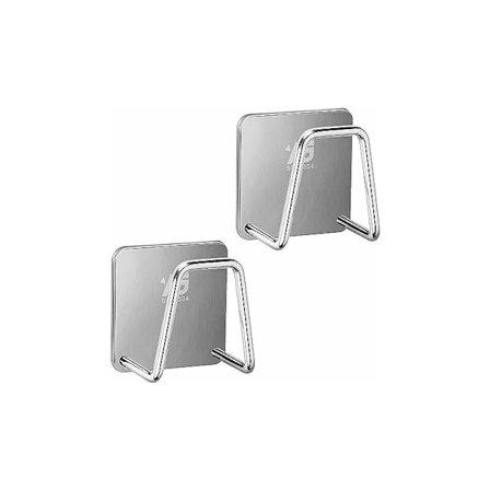 2 st svamphållare, diskbänk svamphållare, diskbänk självhäftande krok för svamp diskborste ingen borrning badrock handdukshållare,