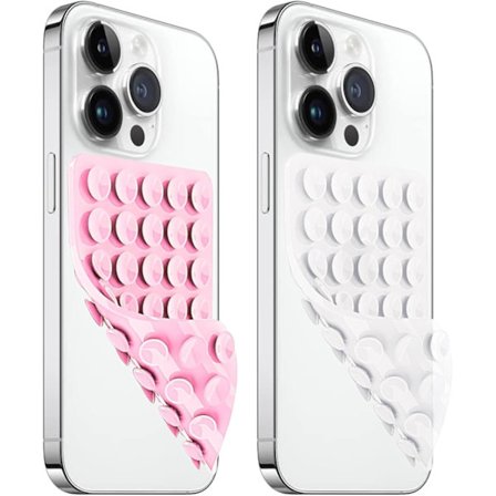 2025 Uusin malli 2 kpl silikoninen imukuppi puhelinkotelon pidike, liukumaton puhelin, handsfree-vahva ote, sopii selfieihin ja videoihin