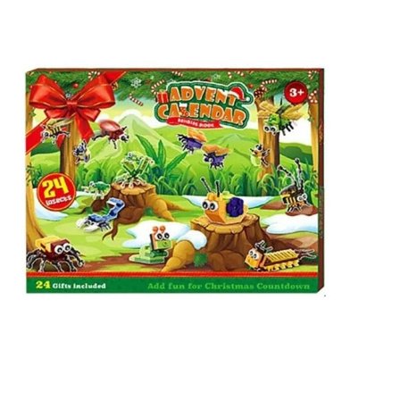 Advent kalender barn leker dyr byggeklosser jul nedtelling kalender