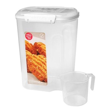 Sistema Opbevaringsboks Bakery m. kop Hvid, Tøj & Bolig, Opbevaring & Organisering, Opbevaringsbokse