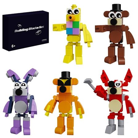 Barn 5 stk FNAF Five Nights at Freddy's Byggeklosser Actionfigurer Leke (f2)