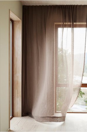 Jotex - Målbestilt Lingardin Gråbrun - CLEO - Kjøp Gardiner hos Jotex