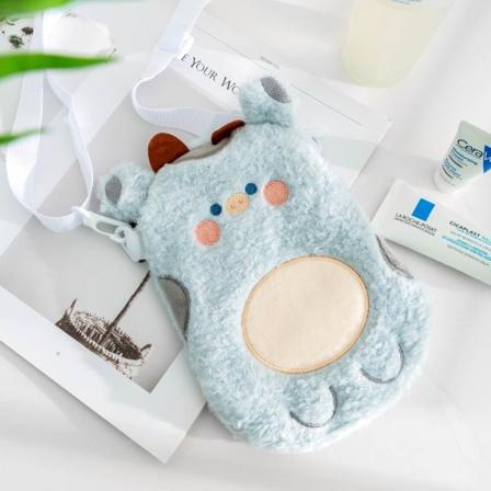 Tegneserieveske Crossbody plysjveske BLÅ blue
