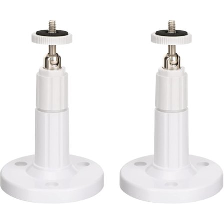 (2-pack) Väggfäste för inomhus/utomhus säkerhetskamera, justerbar takfäste för Arlo, Arlo Pro och andra kompatibla modeller (vit)