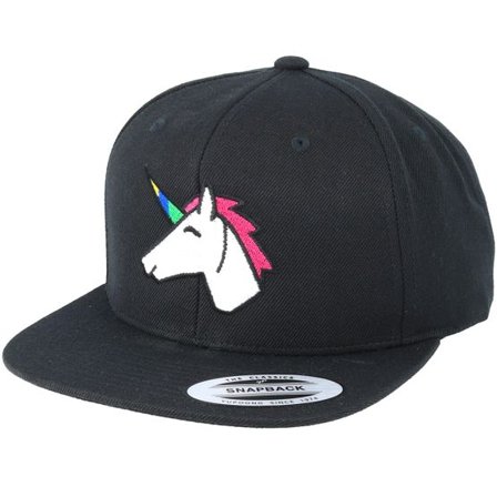 Unicorns - Svart snapback Keps - Unicorn Black Snapback @ Hatstore