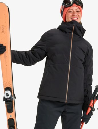 Roxy Snowyhill Puffy Jk - Black - L
