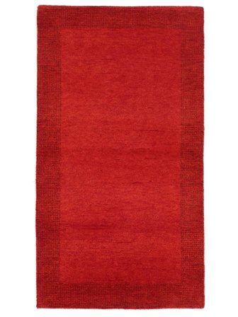 Gabbeh Indo Fine Rug 91X163 Dark Red Wool, India