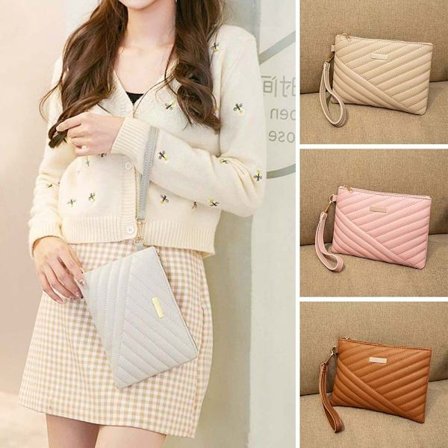 Kvinnor Läder Armbandsväska Shopping Reser liten handväska Clutch plånbok