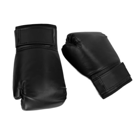 1 par vuxna unisex träningsboxningshandskar gratis fight sanda muay thai boxningshandskar 10oz svart