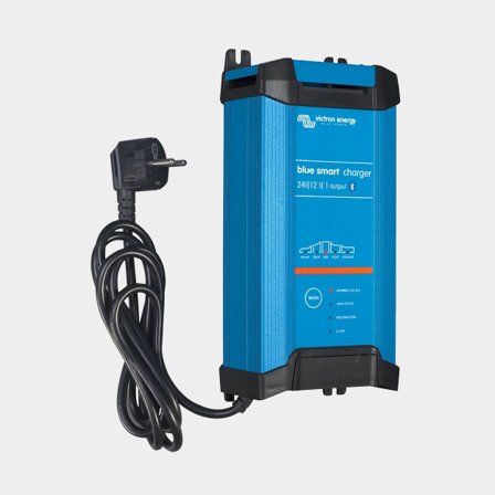 Akkulaturi Victron Blue Smart Charger IP22, 230 V, 24 V, 12 A / tunti, 1 lähtö, ilman latauskaapelia