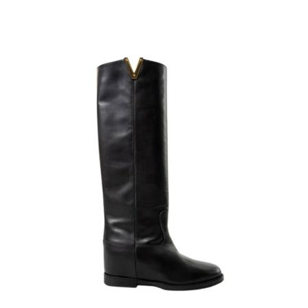 Via Roma 15, Over-knee Boots Czarny, Kobieta, Rozmiar: 39 EU