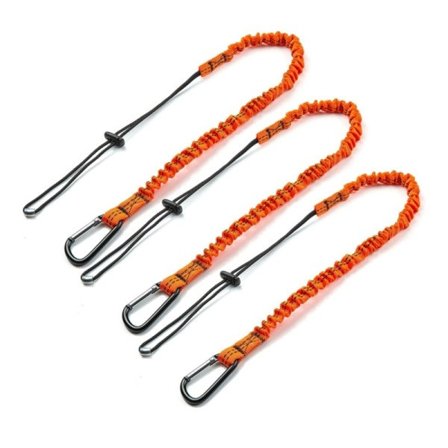 3 stk Sikkerhedssnor Med karabinhage,Shock Absorberende Sikkerhed Lanyard Justerbar Sikkerhed Lanyard