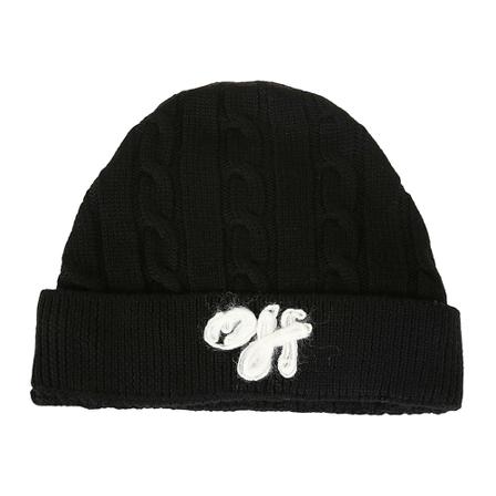 Off White, Beanies Zwart, Heren, Maat:ONE Size