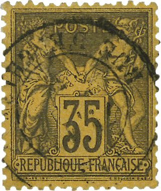 Frankrig 1878 - YT 93 - Stemplet