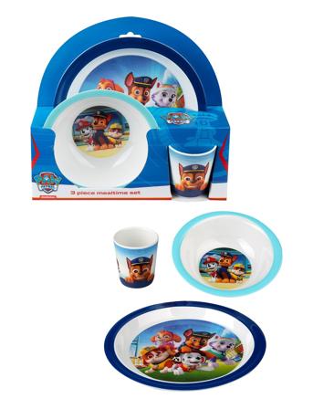 Paw Patrol 3 Pcs Mealtime Set - Blue Patterned Barbo Toys