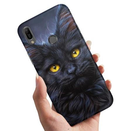Huawei P30 Lite - Kuoret/Suojakuori Musta Kissa