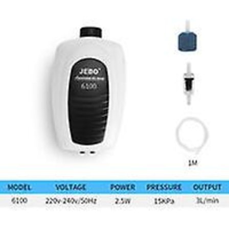 Mini Akvarium Luftpumpe, Stille Akvarium Bobler, Oxygen Aerator Pumpe Til Lille Fiskekum, Med Luftslange, Luftsten Og Tjekventil