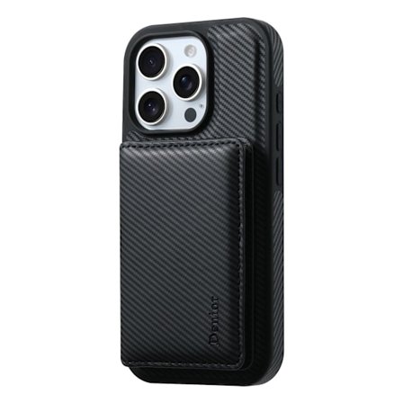 Etui til iPhone 13 Pro sort kortholder magnetisk aftagelig