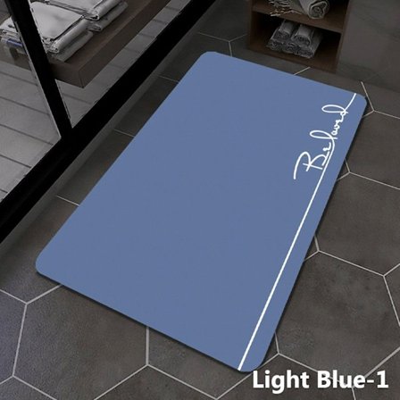 60x40cm Badmatta Superabsorberande LIGHT BLUE-1 LIGHT BLUE-1 Light Blue-1