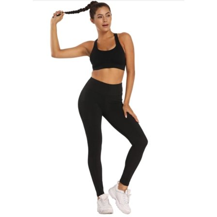 IC Casual Sport Yoga Byxor Hög Midja Squat Yoga Byxor med Sida