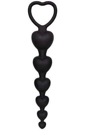 Schwarz Silikon-Analkugeln 19 cm