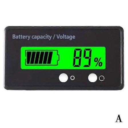 12v-48v LCD-akun kapasiteetin ilmaisin Digitaalinen volttimittari Monitori Jännite db Vihreä