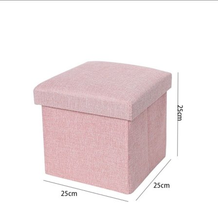 Opbevaringsboks Opbevaringsskammel PINK 25*25*25 CM