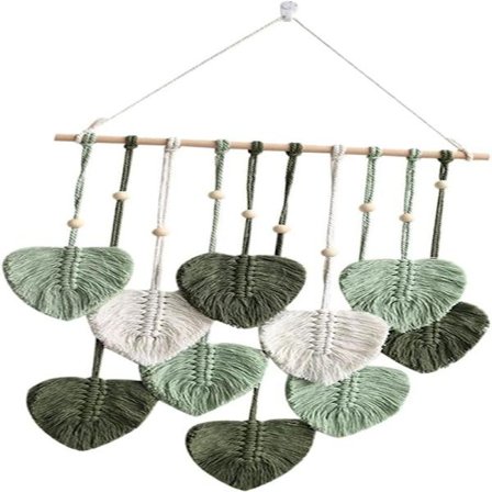 Dekorative vægtæpper, Macrame vægtæppe vævet tæppe Boho D