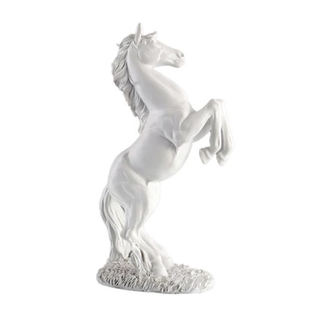 Anti-fade Heste Figur Præcist Detaljeret Resin Tiltrækker Held Rigdom Stående Miniature Hest Til Hjemmet