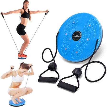 Talje-Slimming Balance Rotationsdisk Multifunktionel Vægttab Aerob Træningsredskab Twist Board Træning med Massage
