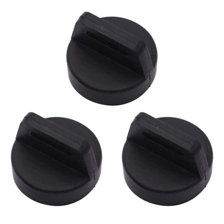3 stk. Deksel for tenningnøkkelbryter, Modell 5433534 5431964 (svart)