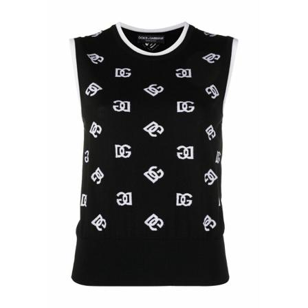 Dolce & Gabbana Sleeveless Tops Sort, Dame