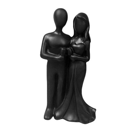 Par Statue Håndværk Romantisk Kærlighedsfigur Kærlighedsstatue Dekorativ Nordisk Par Skulptur Samling til Hjem Skrivebord Jubilæumsindretning Gave