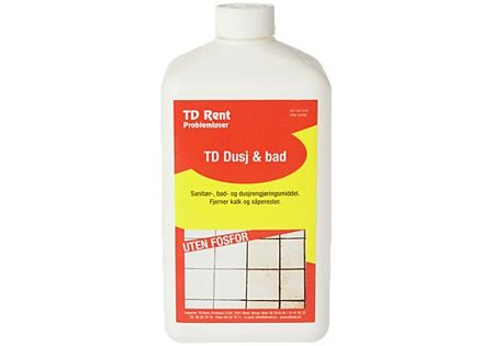 TD RENT RENGJØRINGSMIDDEL DUSJ & BAD 1L TD RENT