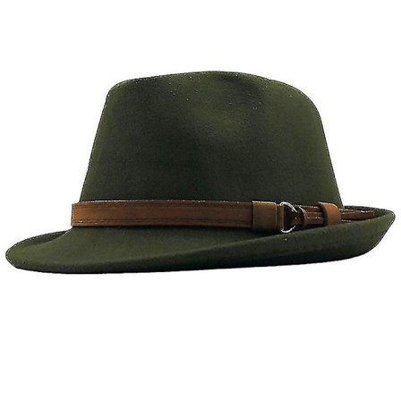 Retro Britisk Jazz Tophat Varmt Mode Kirkehat Efterår Vinter Til Mænd Kvinder